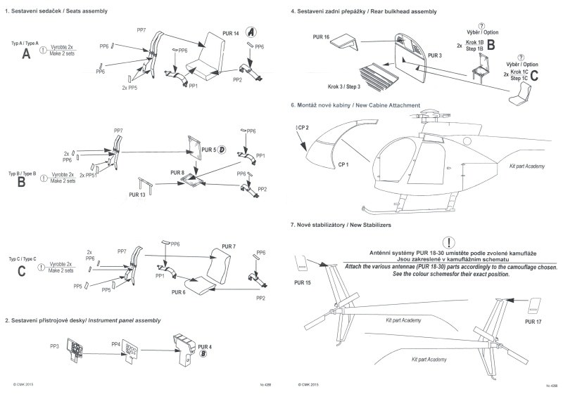 CMK - MD-500E/OH-6DA Conversion Set