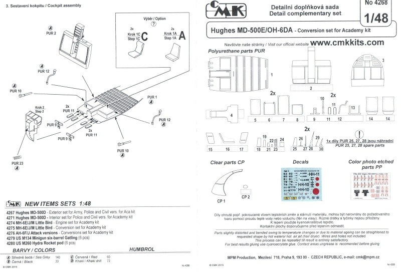 CMK - MD-500E/OH-6DA Conversion Set