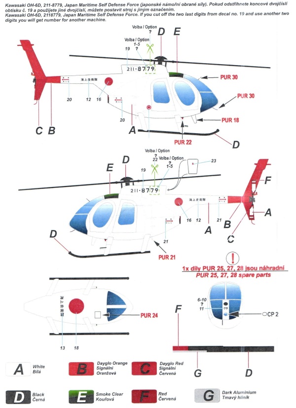 CMK - MD-500E/OH-6DA Conversion Set