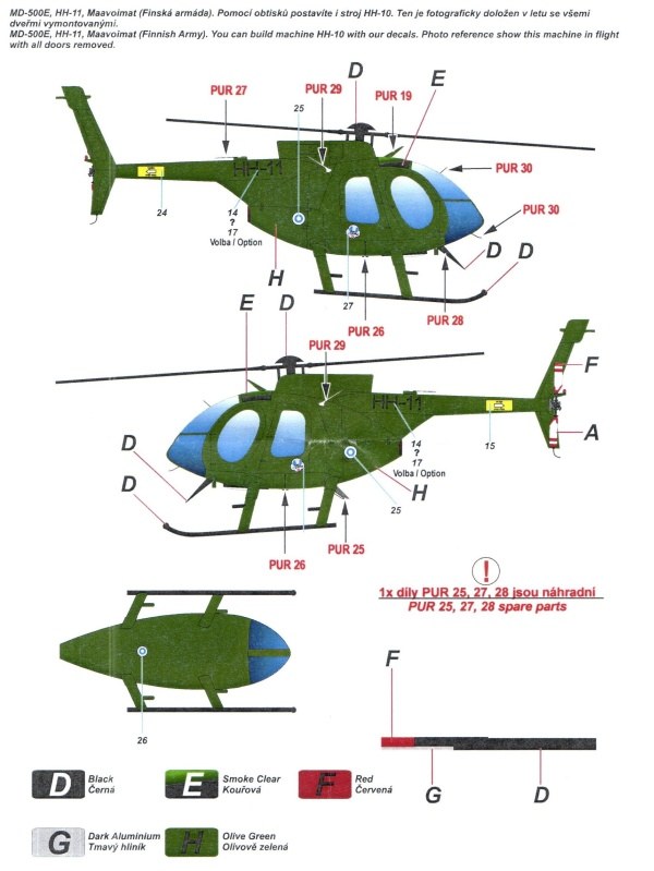 CMK - MD-500E/OH-6DA Conversion Set