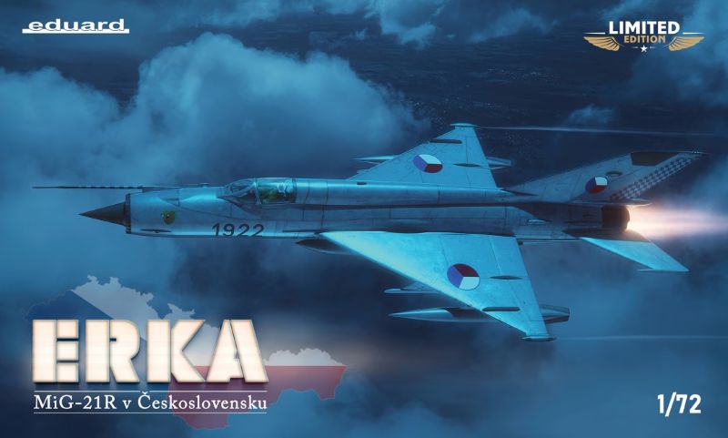 Eduard Bausätze - ERKA MiG-21R v Ceskoslovensku (limited edition)