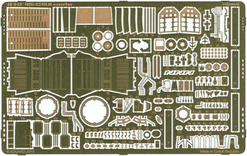 Eduard Ätzteile - MIG-23 MLD exterior