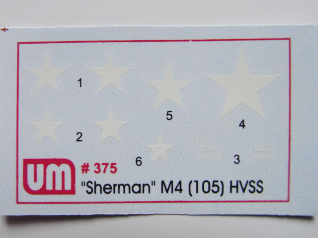 UM Unimodel - Medium tank M4(105) HVSS Sherman