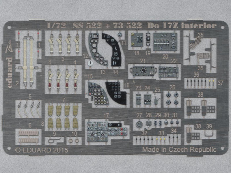 Eduard Ätzteile - Do 17Z interior S.A.