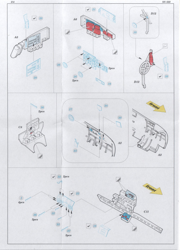 Eduard Ätzteile - Do 17Z interior S.A.