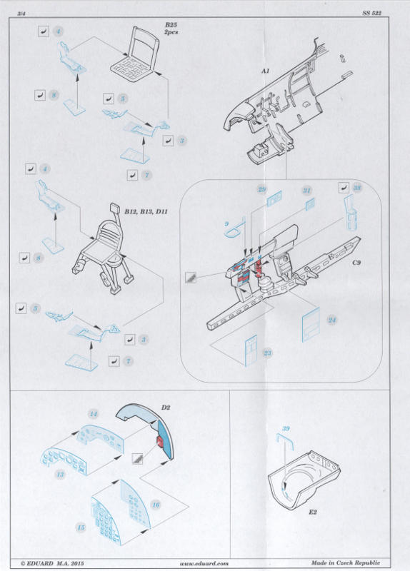 Eduard Ätzteile - Do 17Z interior S.A.