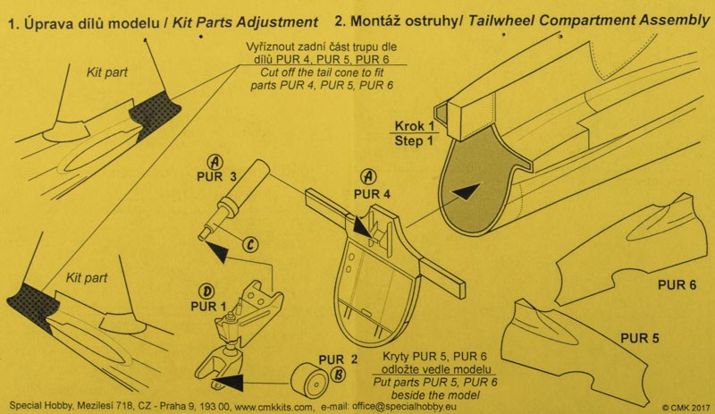 CMK - A6M5c Zero Tail Cone Set