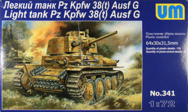 UM Unimodel - Light tank Pz Kpfw 38(t) Ausf G