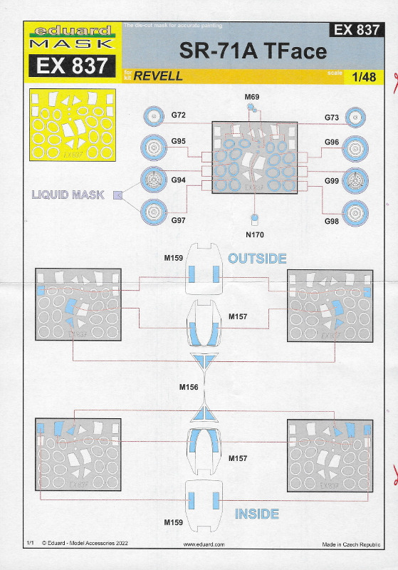 Eduard - SR-71A TFace 1/48