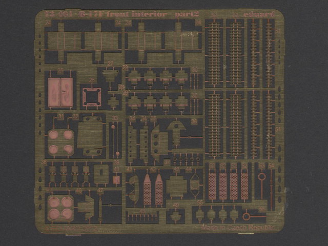 Eduard Ätzteile - B-17F front interior