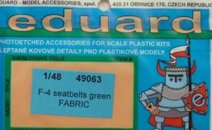 Bausatz: F-4 seatbelts green fabric