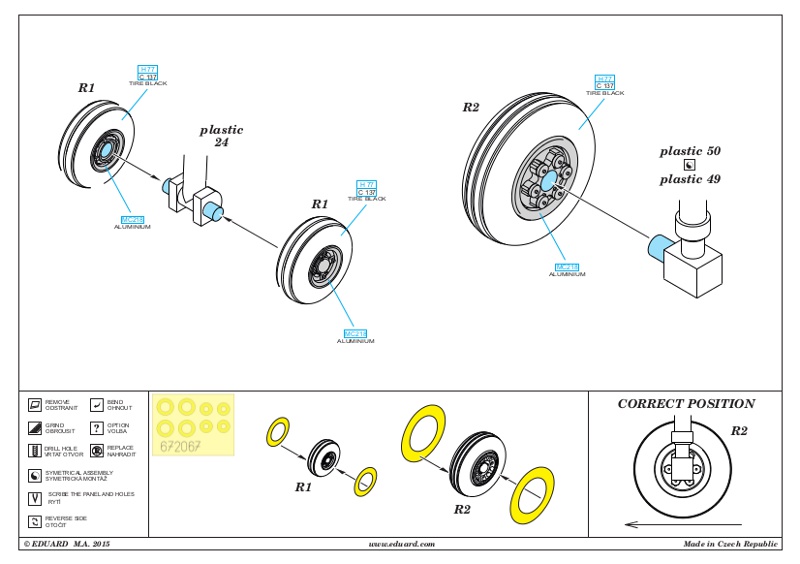 Eduard Brassin - JAS-39 wheels