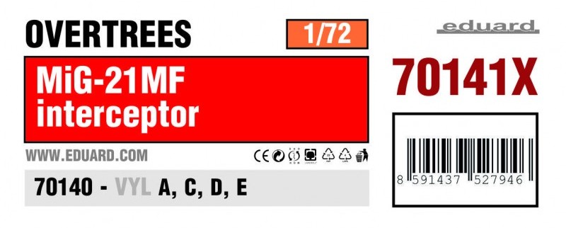 Eduard Bausätze - MiG-21MF Interceptor OVERTREES