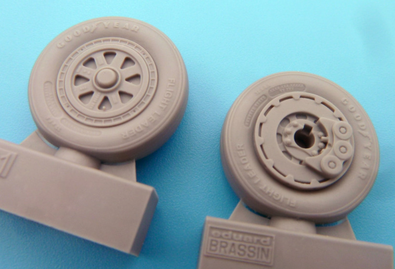 Eduard Brassin - A-1H wheels for Tamiya kit Brassin