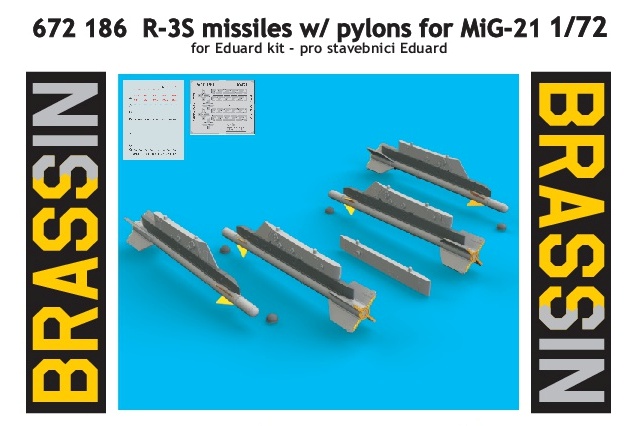 Eduard Brassin - R-3S missiles w/ pylons for MiG-21