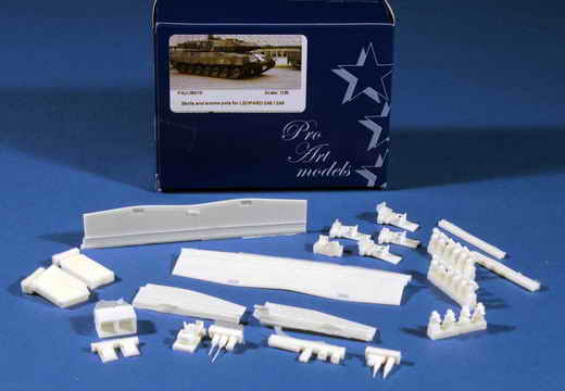 Pro Art Models - Leopard 2A5 / A6 skirts and smoke pots