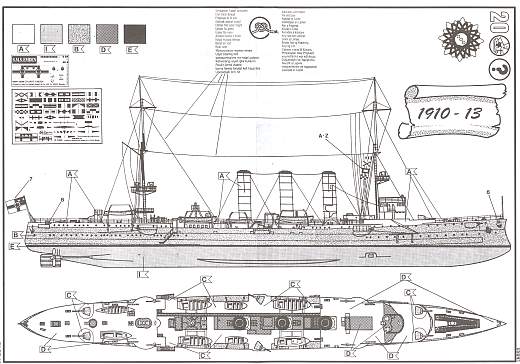 Revell - Kleiner Kreuzer SMS Emden