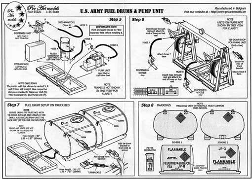 Pro Art Models - U.S. Army Fuel Drums & Pump