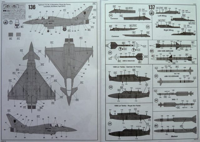 RAF-Lackierungsvariante und ein Teil der Waffenzuladung.