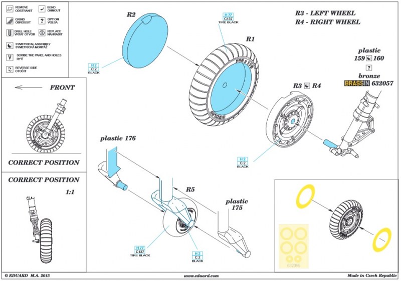 Eduard Brassin - Fw 190F-8 wheels