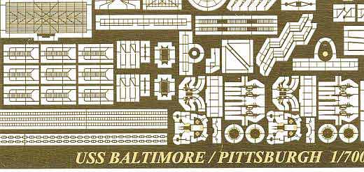 White Ensign Models - Ätzteileset für die Baltimore-Klasse von Trumpeter