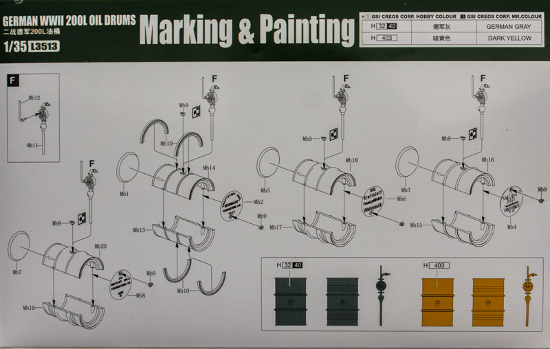 Great Wall Hobby - German WWII 200L Oil Drums
