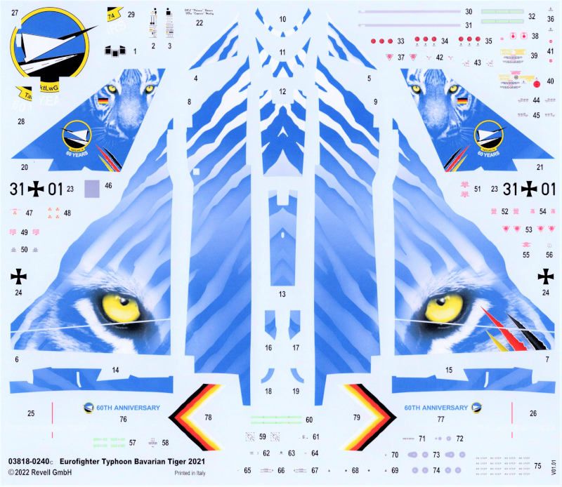 Revell - Eurofighter Typhoon "Bavarian Tiger 2021"