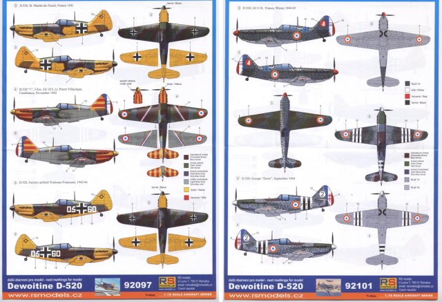 RS Models - Dewoitine D-520