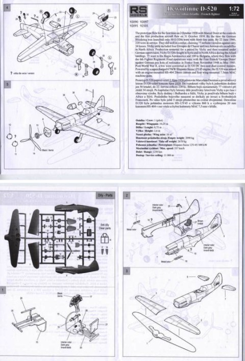 RS Models - Dewoitine D-520