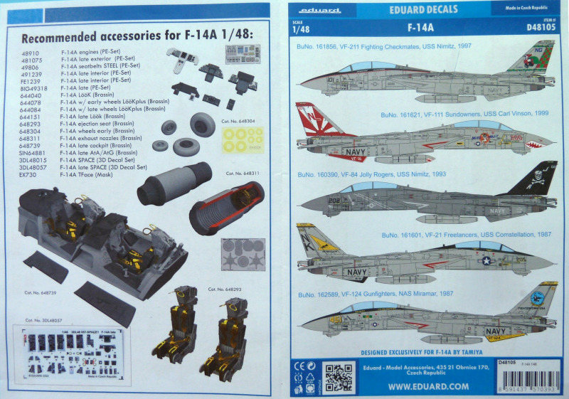 Eduard - Eduard Decals F-14A