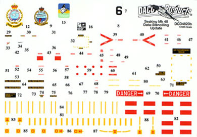 Daco Products - Seaking Mk. 48 Data - Stencilling