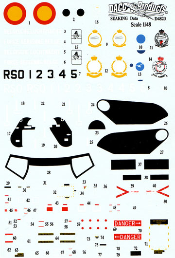 Daco Products - Seaking Mk. 48 Data - Stencilling