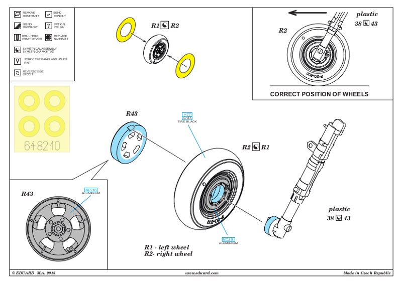 Eduard Brassin - Spitfire Mk.I wheels