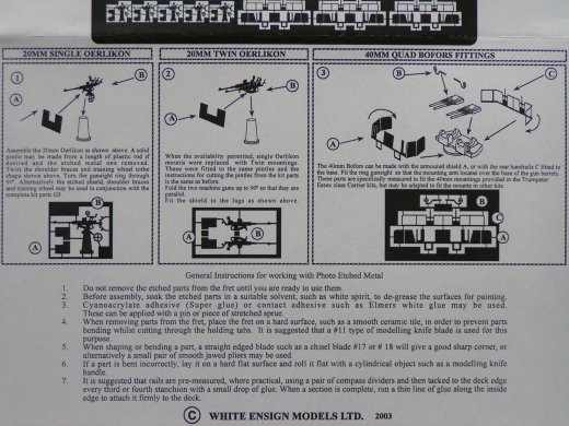 White Ensign Models - USN Light Anti Aircraft Weapons