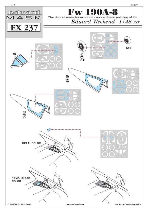 Eduard Mask - Fw 190A-8 weekend