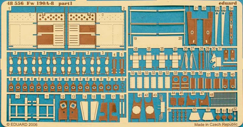 Eduard Ätzteile - Fw 190A-8