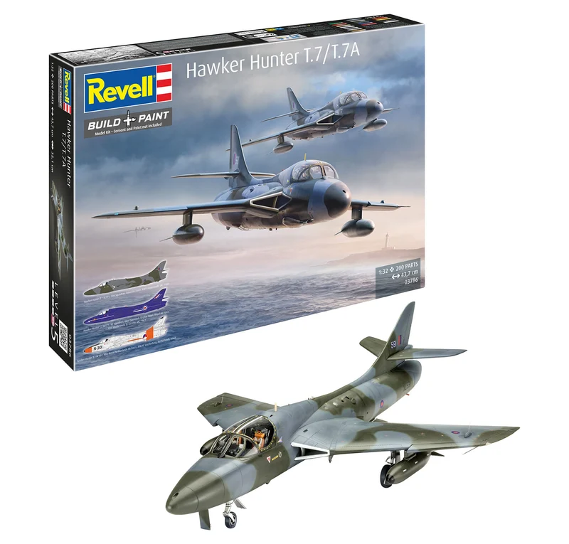 Das zusammengebaute und lackierte Modell vor der Modellverpackung (Grafik: Revell).