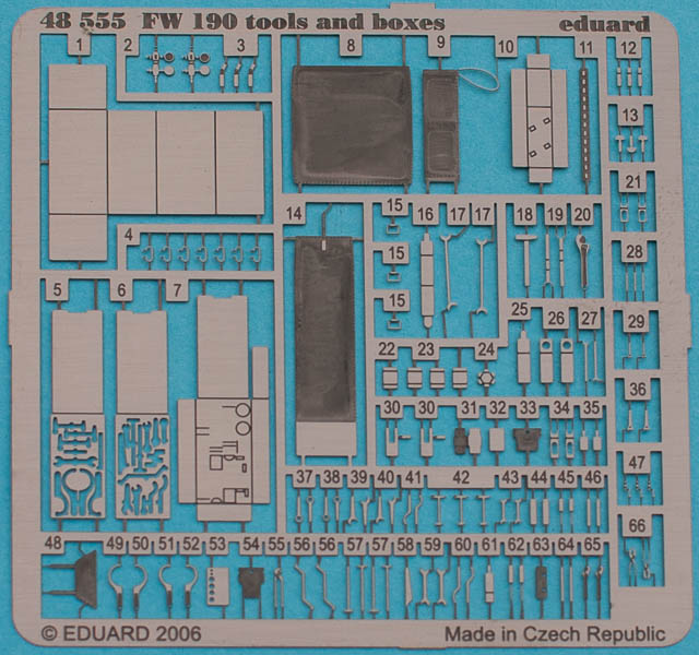 Eduard Ätzteile - Fw 190A/F tools & boxes