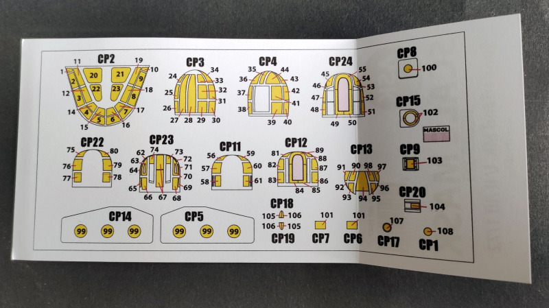 ASK (Art Scale Kits) - 1/72 Sunderland Mk.I, Mk.II, Mk.III one-sided painting mask 