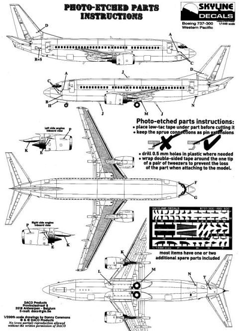 Skyline Models - Boeing 737-300 Western Pacific "Stardust"