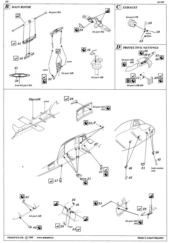 Eduard Ätzteile - UH-1D