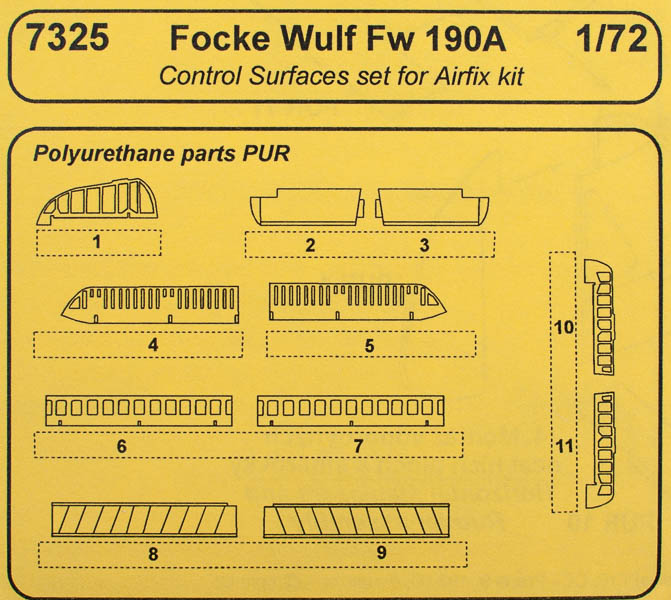 CMK - Focke Wulf Fw 190A control surfaces