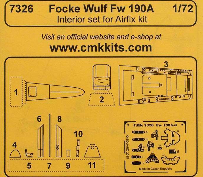 CMK - Focke Wulf Fw 190A interior set