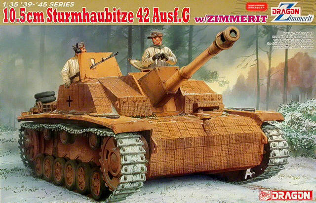 Dragon - 10,5cm Sturmhaubitze 42 Ausf.G with Zimmerit
