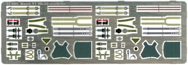 Eduard Ätzteile - Hawk T1 Mk.53 Seatbelts