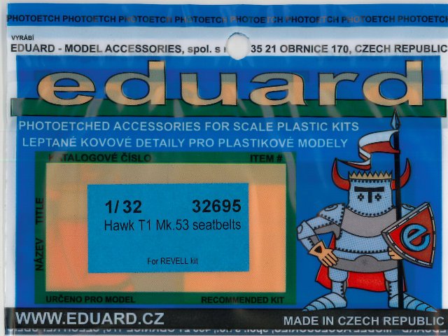 Eduard Ätzteile - Hawk T1 Mk.53 Seatbelts