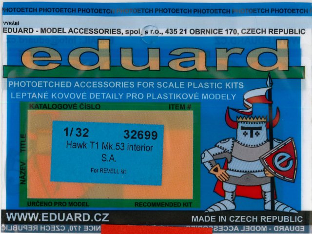 Eduard Ätzteile - Hawk T1 Mk.53 interior S.A.