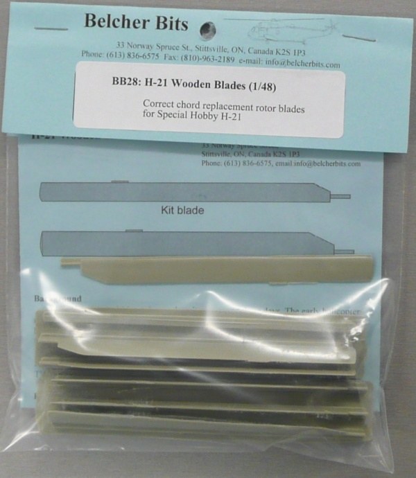 Belcher Bits - H-21 Wooden Blades