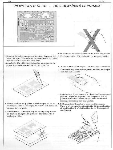 Eduard Ätzteile - Mirage 2000D interior S.A. ZOOM