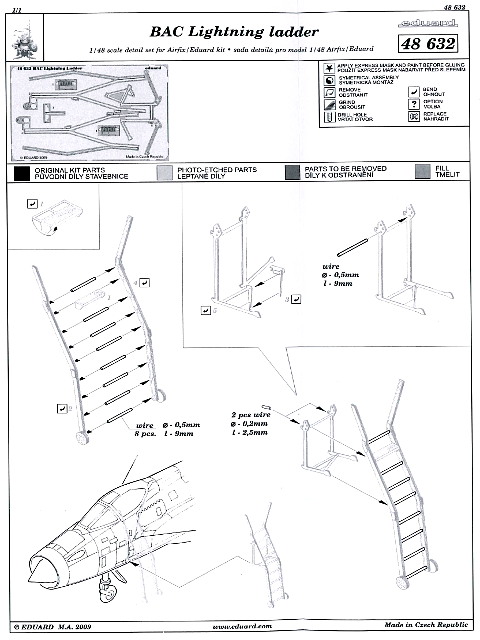 Eduard Ätzteile - BAC Lightning Ladder